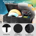 thumbnail image 2 of YIYADO 230-Gallon Wicker Storage Box, All-Weather Outdoor Storage Box, Wheeled Deck Storage Box Suitable for Balcony Furniture, Outdoor Cushions, Pool Storage, and Gardening Tools - Black, 2 of 7