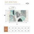 thumbnail image 7 of Funny Abstract Art Watercolor Tropical Leaves Boho Teal Bathroom Runner Rug 2'x6'Washable Woven Area Rug, Tassel Kitchen Rug,Throw Floor Mat Carpet Decorative for Living Room Bedroom, 7 of 7