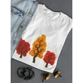 thumbnail image 3 of Three Autumn Trees T-Shirt Women -Image by Shutterstock, Female Large, 3 of 4