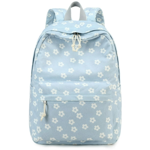 Mochila Bluboon de 33 x 15 x 43 cm, de pana, ligera, para niñas
