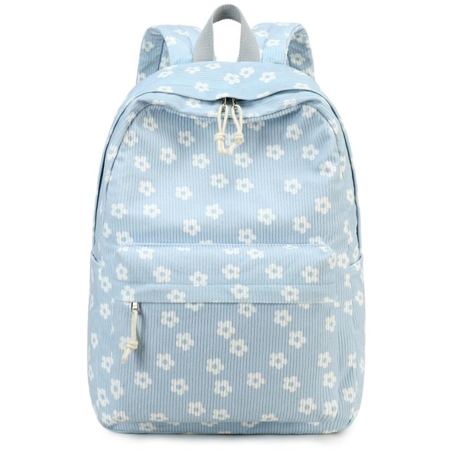 Mochila Bluboon de 33 x 15 x 43 cm, de pana, ligera, para niñas