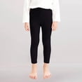 thumbnail image 2 of KAUOD Toddler Girls Ribbed Leggings Ankle Length Stretchy Thermal Tights Pants Kids Plain Warm Soft Opaque Tights Leggings, 2 of 5