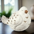 thumbnail image 5 of Urban Trends Ellora White Ceramic Bird Figurine Glossy Decorative Tabletop Accent, 5 of 11