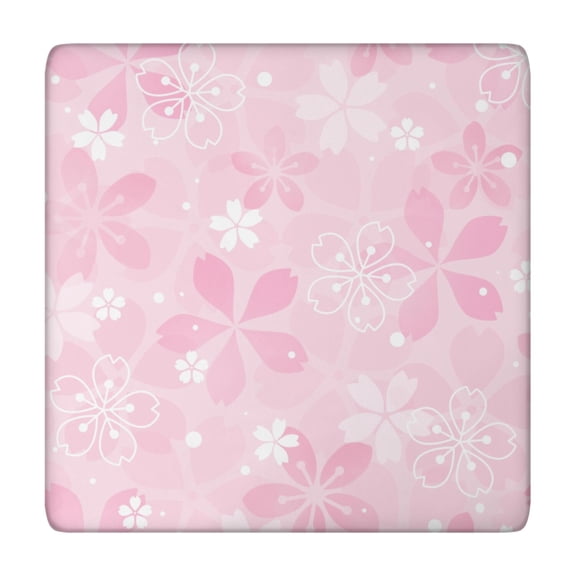 Fitted Tablecloth Vintage Artistic Floral Pattern, Waterproof Backed Table Cover for Spring Picnic, Rustic Setting