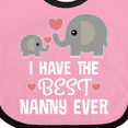 thumbnail image 4 of Inktastic Best Nanny Ever Grandchild Boys or Girls Baby Bib, 4 of 4