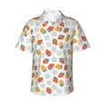 thumbnail image 2 of Picia Floral Strawberr Gentle Cotton Regular Fit Short Sleeve Casual Hawaiian Shirt for Men-XX-Large, 2 of 9