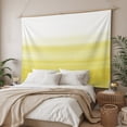 thumbnail image 3 of Yellow White Ombre Large Tapestry for Bedroom Wall Hanging Tapestry, Farmhouse Funny Gradient Striped Ceiling Backdrop Tapestries Poster Blanket Wall Decor for Teens Room Living Room Dorm 85" x 90", 3 of 8