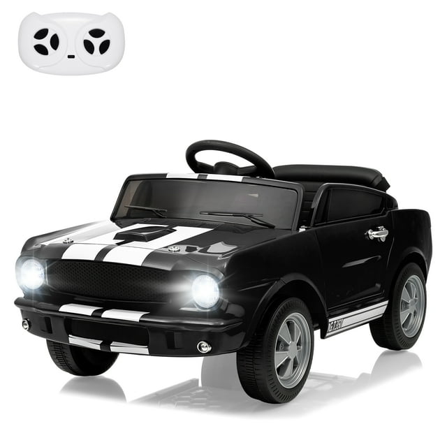 12v Battery Powered Ride on Toys, Ride on Licensed Shelby GT350 Car with Remote Control, Kids Electric Vehicle with Safety Belt