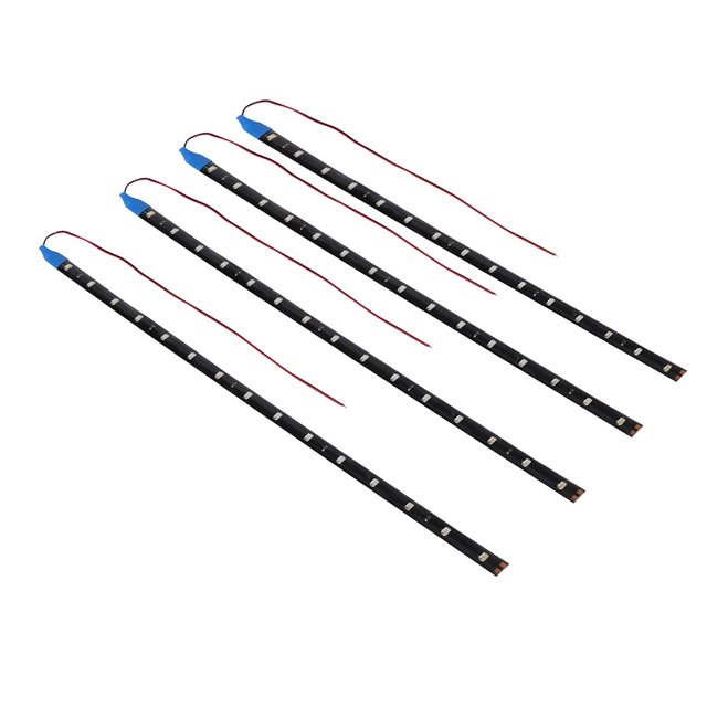Tira De Luces Para Automóviles, 30 Cm 15 LED Impermeable Auto Motores Camión Tira De Luces Flexible Automóvil Motocicleta