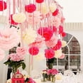 thumbnail image 5 of 9 Piezas / Set Pompones de Papel Seda Mezclados Flor DecoracióN Fiesta Boda (Rosa), 5 of 5