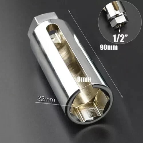 2-Piece 22mm O2 Oxygen Sensor Socket Wrench Set – 3/8" & 1/2" Drive – Auto Repair Tool - View #2