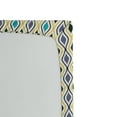 thumbnail image 2 of Ambesonne Abstract Fitted Sheet, Oval Drop Like Forms, Full Size, Purple Black Sky Blue, 2 of 2