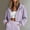 Purple, variant on Women's Zip-Up Drawstring Cropped Hoodie, Short casual jacket for campus outings, shopping and early morning walks Army Green XXL