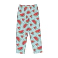 thumbnail image 6 of Uemuo Watermelon Pattern Women's Wide Leg Palazzo Lounge Pants with Pockets Light Weight Loose Comfy Casual Pajama Pants-Small, 6 of 9