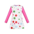 thumbnail image 2 of Robe Fille T-shirt Coloré Rose Bulle Manches Longues 7 Ans, 2 of 6