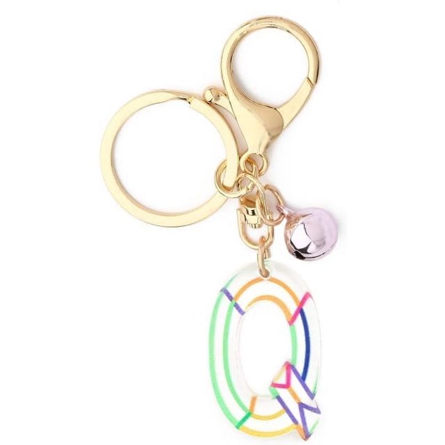 Letter Keychain,26 Letters A-Z Decorative Letter Keychain,Name Keychain for Women Girls Men Teenager Gift