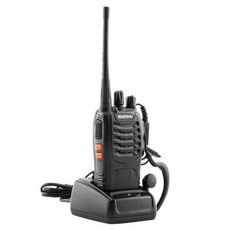 Walkie Talkie Hiking Reactionnx 5W 400-470MHz Walkie Talkies Upgrade Version of BF-888S Two-Way Radio for Hiking Camping - Handheld Walkie Talkie Interphone Black ()