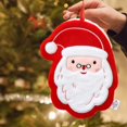 thumbnail image 1 of Cute Cartoon Hanging Christmas Coral Quick Drying Hand Towel For Kitchen And Bathroom Use, 1 of 6