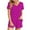 Hot Pink, variant on Fashion 2 Piece Outfits for Women Polka Casual Home Two-piece V-neck Top With Pocket Shorts Set