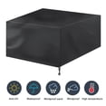thumbnail image 1 of Funda para muebles de patio BuyWeek Impermeable Negro 120*120*74 cm, 1 of 11