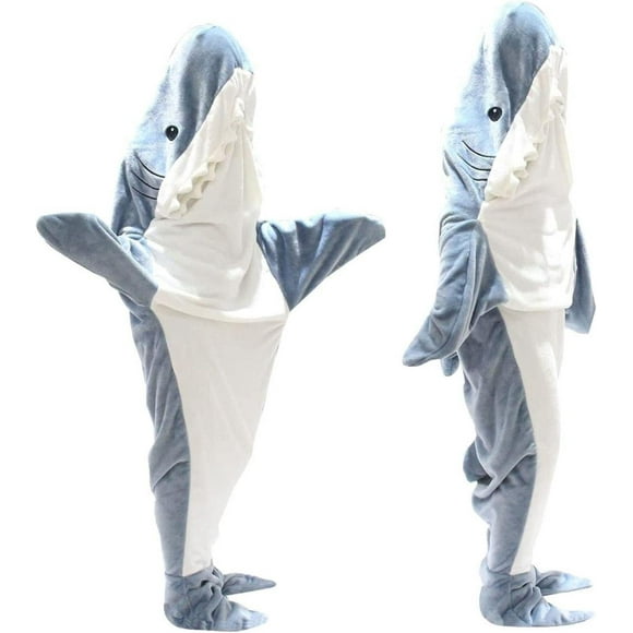 Shark Wearable Blanket, Sleeping Bag, Animal Shark Hoodie Blanket
