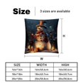 thumbnail image 5 of Snowman Luxurious Velvet Throw Pillow Inserts with Unique Patterns - Set of 2 Chair Pillow Covers - Available in 16x16, 18x18, 20x20 Inches for All Occasions, 5 of 6