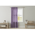 thumbnail image 3 of Poplin Gingham Checkered Window Curtain 56 Inch Wide Purple, 3 of 4