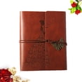 thumbnail image 1 of HINTRMENT Memory Photo Album Brown Retro Loose-leaf Photo Storage for Parents 1Set, 1 of 8