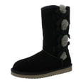 thumbnail image 3 of Koolaburra Womens Victoria Tall Suede SHEEP Fur Trim Casual Boots, 3 of 9