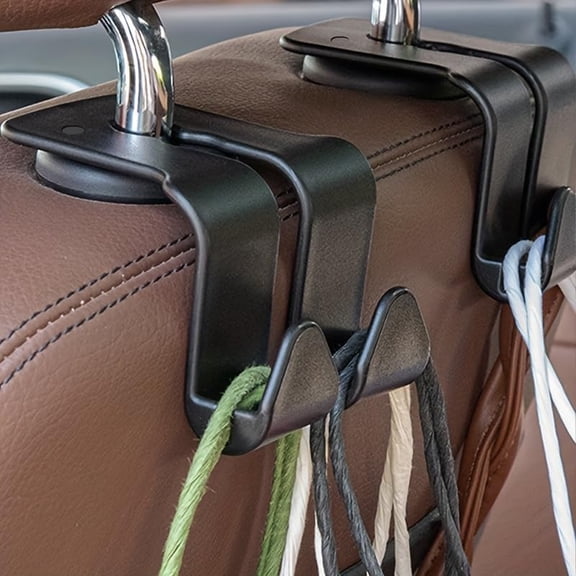 2PCS Car Seat Hooks for Purse, Handbag, Coat and Grocery Bag, Car Interior Accessories, Universal Car Rear Seat Hooks