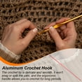 thumbnail image 5 of REGALWOVEN Aluminum Crochet Hook US Size Knitting Needles for DIY Craft Yarn Red 2mm, 5 of 5
