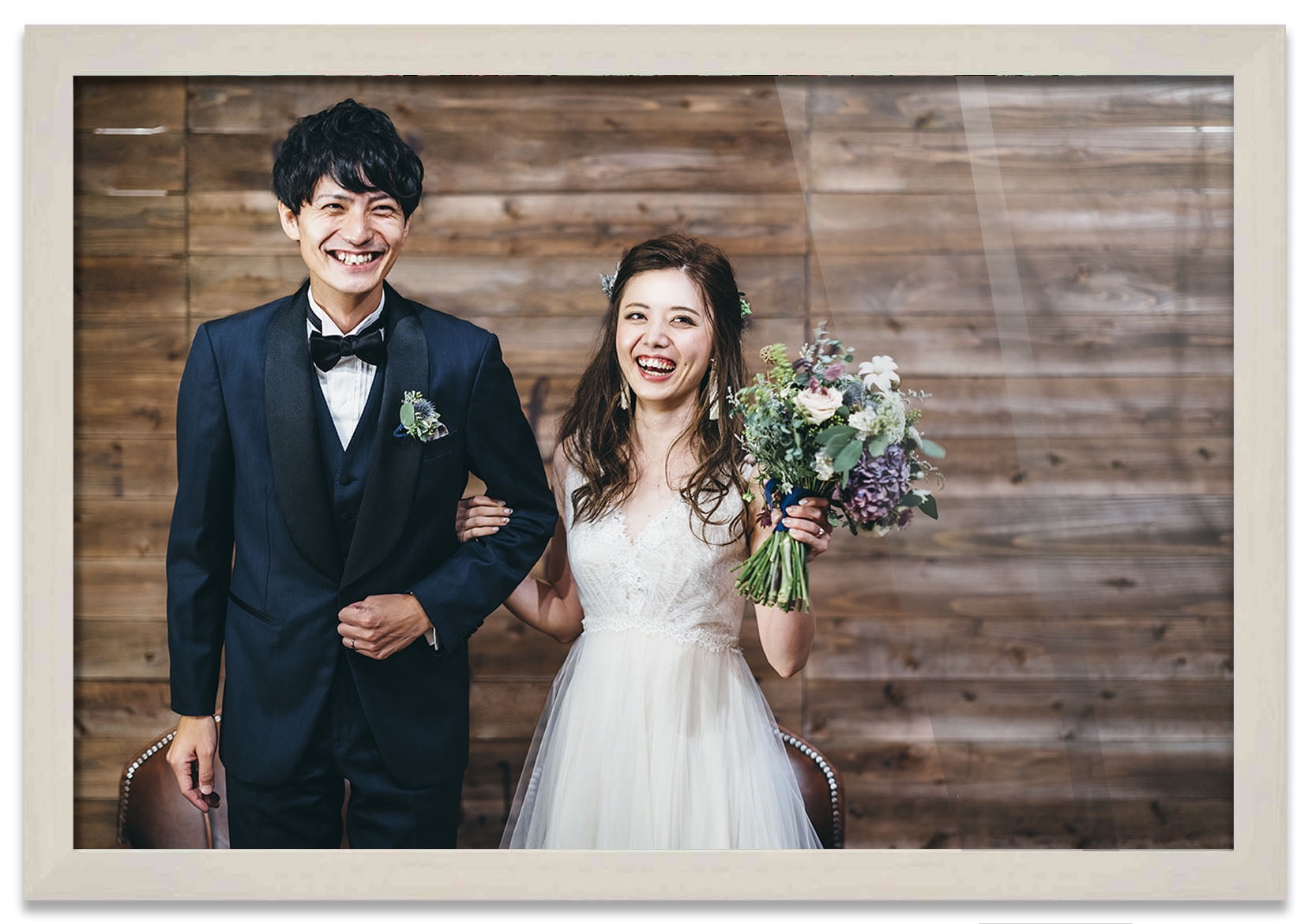 5x7 Frame White Wash Picture Frame - Complete Modern Photo Frame Includes UV Acrylic Shatter Guard Front, Acid Free