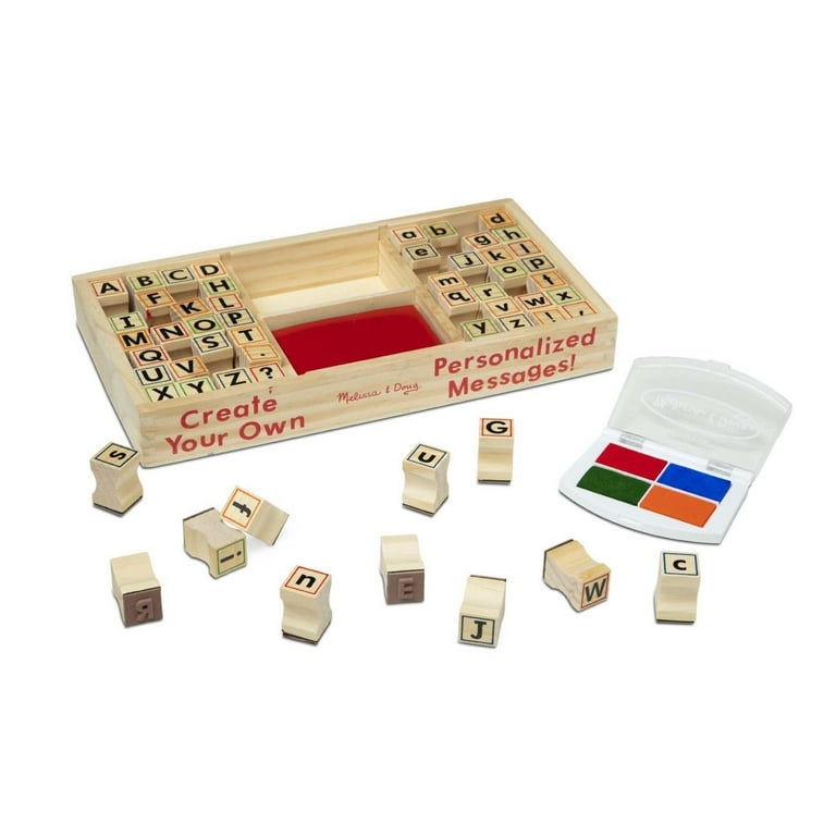 Wooden Stamp Set - Deluxe ABC's & 123's – Foothill Mercantile