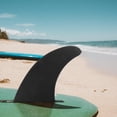 thumbnail image 1 of KONTONTY 2Pack Fin Paddle Board Black Plastic for Stand Up Paddle Board Tracking Improvement, 1 of 7
