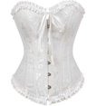 thumbnail image 1 of Corsé clásico europeo y americano con cinta para el abdomen, ropa interior sexy para novias, moldeadora corporal, 1 of 6