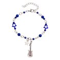 thumbnail image 2 of Eosunjian Women Bracelet Punk Style Hollow Star Beads Decor Guitar Pendant Friends Bracelet Adjustable Extended Chain Bracelet Style C, 2 of 13