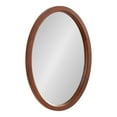 thumbnail image 5 of Kate and Laurel Hogan Mid-Century Oval Framed Wall Mirror, 18 x 24, Dark Walnut, Decorative Modern Wood Mirror with Soft Curvature and Oval Shape, 5 of 9