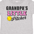 thumbnail image 4 of Inktastic Grandpa's Little Pitcher Softball Girls Toddler T-Shirt, 4 of 5