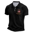 thumbnail image 4 of Mens American Flag Patriotic Polo Shirts 250 Anniversary USA Tops Collared Short Sleeve T-Shirt, 4 of 5