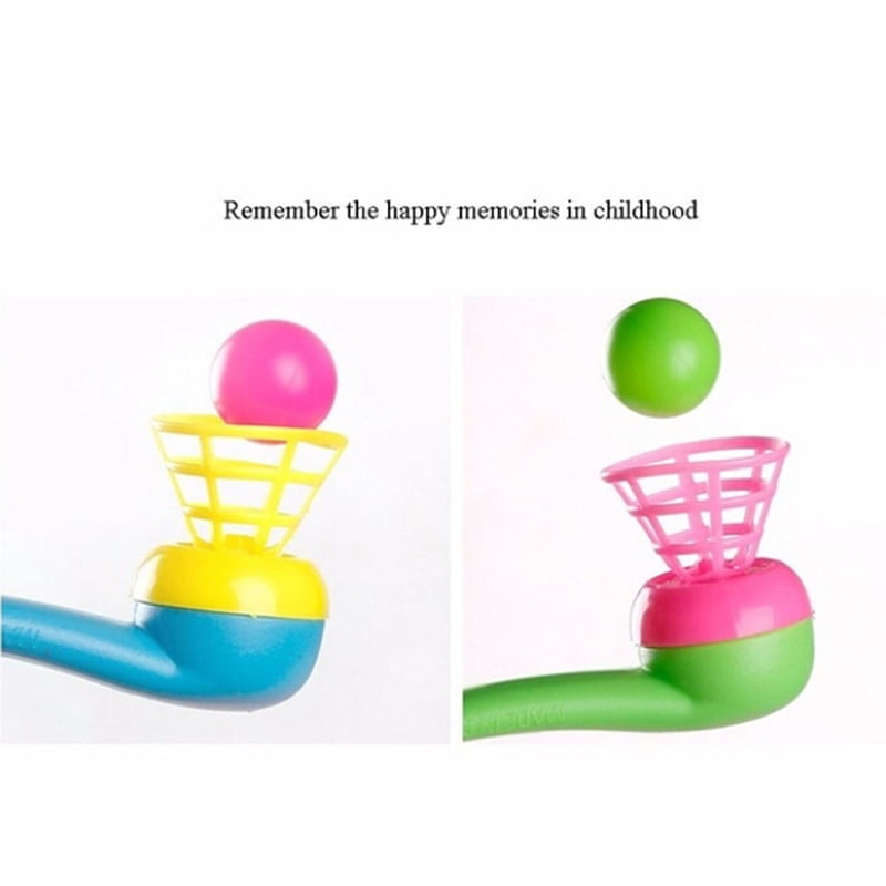 3Pcs magic floating ball game kids gift toys blow pipe balls for party gHFMO 