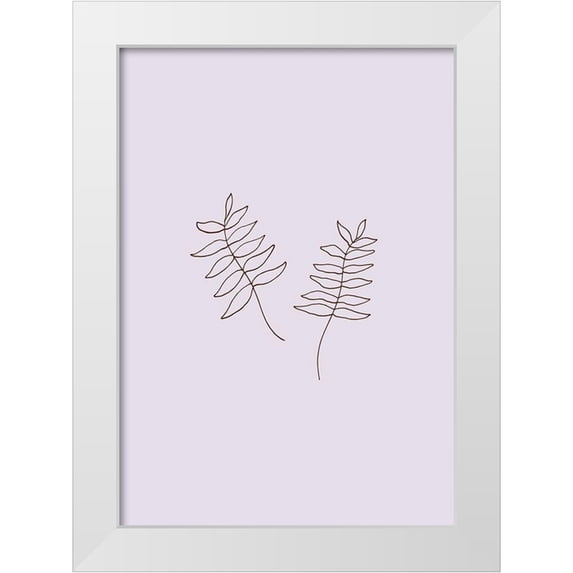 Uppsala Studio 18x24 White Modern Wood Framed Museum Art Print Titled - Two Twigs