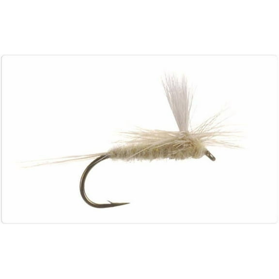 Fishing Flies, Trout Flies - 5 Light Cahill Parachute Flies, Dry Flies - Sizes 10, 12, 14, 16, 18 - Gifts for Men
