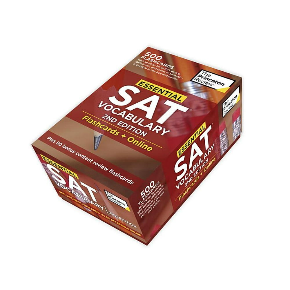 Essential SAT Vocabulary, 2nd Edition: Flashcards + Online : 500
