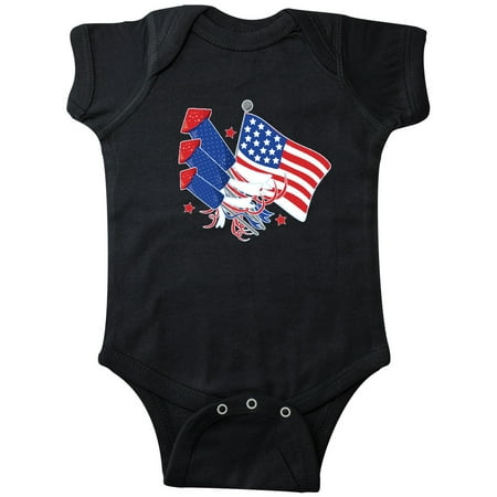 

Inktastic USA Flag Patriotic 4th of July Gift Baby Boy or Baby Girl Bodysuit