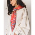thumbnail image 6 of CBC Crown Women's Christmas Theme Lightweight Soft Silk Feeling Scarf 35" x 35" or 21" x 21", 6 of 9