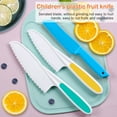 thumbnail image 2 of 10PCS Wooden Kids Kitchen Knife Safe Plastic Toddler Kitchen Cutter Set Include Cutting Board and Potato Slicers For Children Kitchen Cooking, 2 of 10