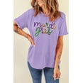 thumbnail image 6 of Women's Wisteria Sequin Mardi Gras Graphic T-Shirt - Festive and Fun | [ZhiHiMeRi] | (US 20-22)2XL, 6 of 6