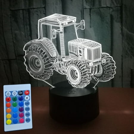 

7 Color Changing 3D LED Car Night Light For Home