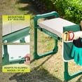 thumbnail image 4 of Garden Kneeler and Seat Foldable Gardening Stool with Extendable Legs & Thickened Pad Tool Heavy Duty 400lbs Support for Elderly Gardening Outdoor Use, 4 of 4