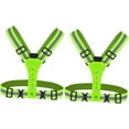 thumbnail image 1 of HUGFEGWE 2pcs LED Luminous Vest Reflective Vests Reflective Vest Running Gear Adjustable Reflective Vest Coat U2537-17031, 1 of 9